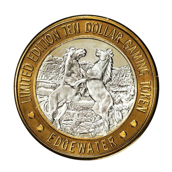 .999 Silver Edgewater Hotel & Casino Laughlin, NV $10 Limited Edition Gaming Token
