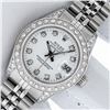 Image 1 : Rolex Ladies Stainless Steel White Diamond Datejust Wristwatch