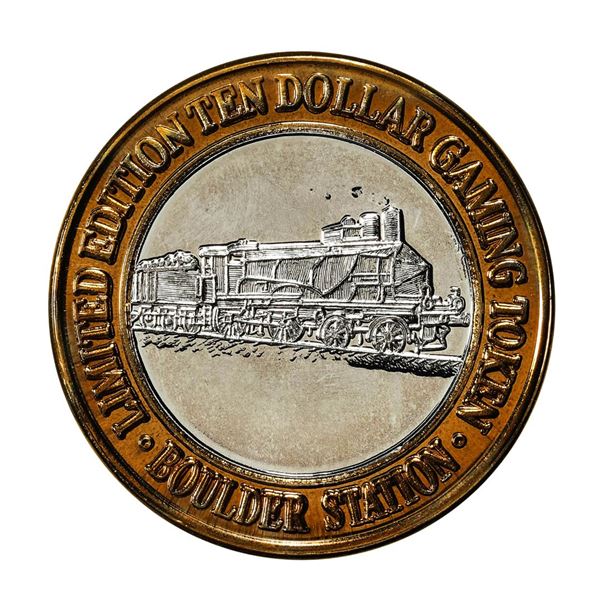 .999 Silver Boulder Station Hotel Casino Las Vegas, NV $10 Limited Casino Token
