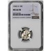 Image 1 : 1945-D Mercury Dime Coin NGC MS66FB