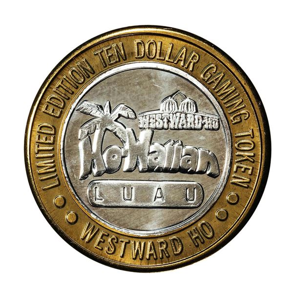 .999 Silver Westward Ho Casino Las Vegas, NV $10 Casino Gaming Token Limited Edition