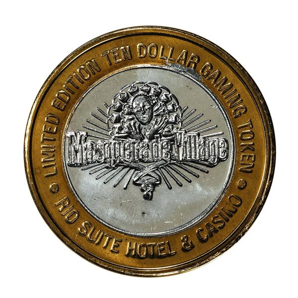 .999 Fine Silver Rio Las Vegas, Nevada $10 Limited Edition Gaming Token