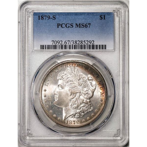 1879-S $1 Morgan Silver Dollar Coin PCGS MS67