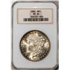 Image 1 : 1882 $1 Morgan Silver Dollar Coin NGC MS64 Amazing Toning Old Holder