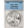 Image 1 : 2017 $1 American Silver Eagle Coin ANACS MS70