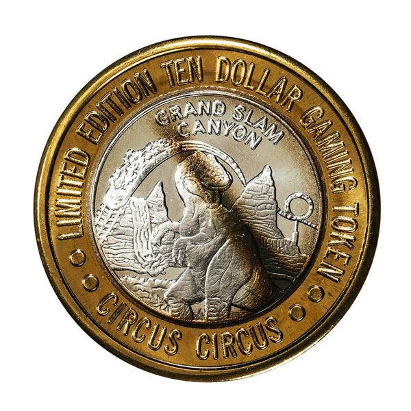 .999 Fine Silver Circus Circus Las Vegas, Nevada $10 Limited Edition Gaming Token