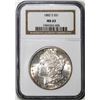 1882-S $1 Morgan Silver Dollar Coin NGC MS63 Amazing Reverse Toning