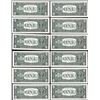 Image 2 : District Set of (12) 1977A $1 Federal Reserve Star Notes