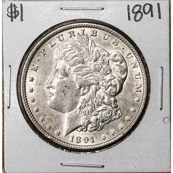 1891 $1 Morgan Silver Dollar Coin