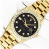 Image 2 : Rolex Men's 18K Yellow Gold 2.50 ctw Diamond Day Date President Watch With Rolex Box