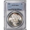 Image 1 : 1889 $1 Morgan Silver Dollar Coin PCGS MS63
