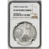 Image 1 : 1995-P $1 Proof American Silver Eagle Coin NGC PF69 Ultra Cameo