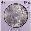 Image 1 : 1922-D $1 Peace Silver Dollar Coin