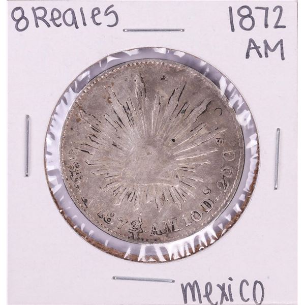 1872 AM Mexico 8 Reales Silver Coin