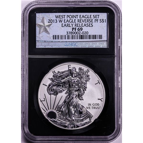 2013-W $1 Reverse Proof American Silver Eagle Coin NGC PF69 Early Releases