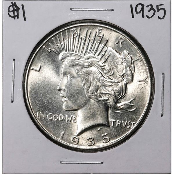 1935 $1 Peace Silver Dollar Coin