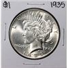 Image 1 : 1935 $1 Peace Silver Dollar Coin