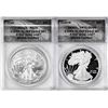 Image 1 : 2020 $1 American Silver Eagle Two Coin Set ANACS MS70/PR70 DCAM