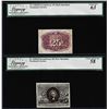 Image 1 : Lot of (2) Specimen 2nd Issue 25 Cent Fractional Notes Fr.1283sp AU58 & Choice New 63