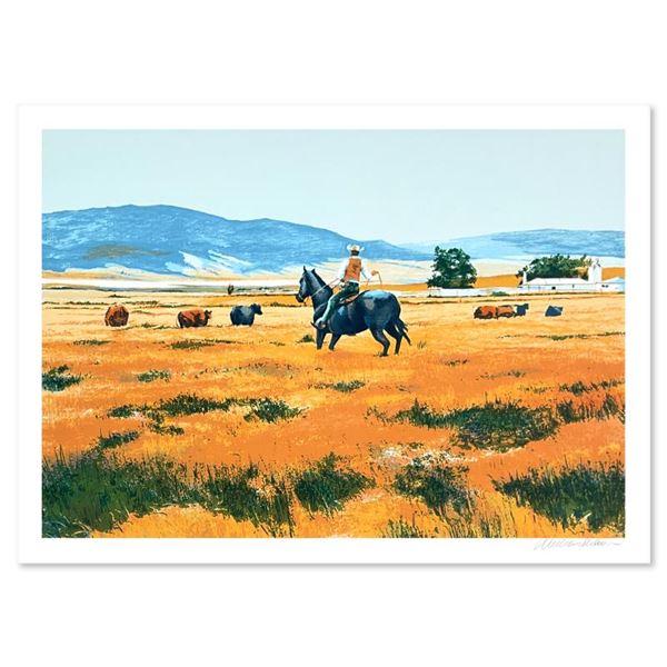 William Nelson  Down From High Country  Limited Edition Lithograph On Paper