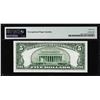 Image 2 : 1950C $5 Federal Reserve Star Note Philadelphia Fr.1964-C* PMG Ch. Uncirculated 64EPQ