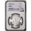 Image 1 : 1880-CC $1 Morgan Silver Dollar Coin NGC MS62