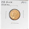 Image 1 : 1911 $2 1/2 Indian Head Quarter Eagle Gold Coin