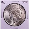 Image 1 : 1934 $1 Peace Silver Dollar Coin