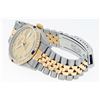 Image 9 : Rolex Men's Two Tone Champagne Diamond & Sapphire Datejust Wristwatch