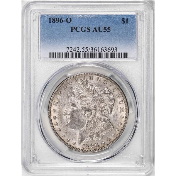 1896-O $1 Morgan Silver Dollar Coin PCGS AU55