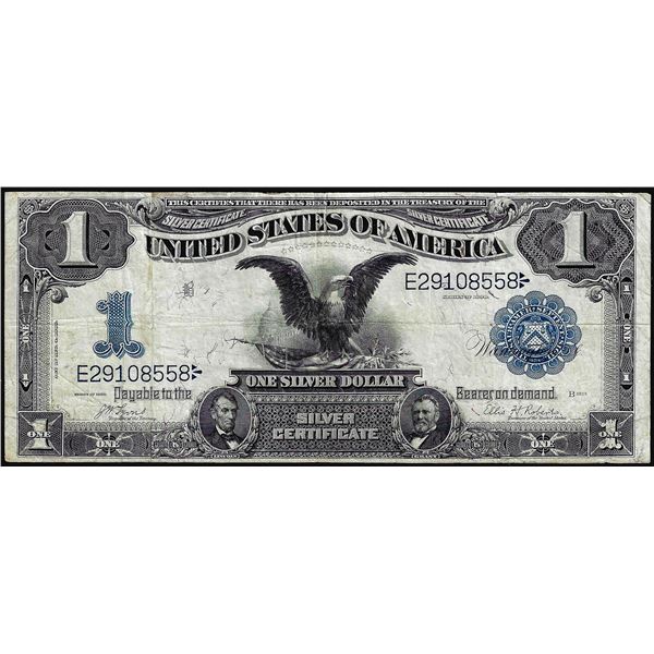 1899 $1 Black Eagle Silver Certificate Note