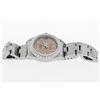 Image 9 : Rolex Ladies Stainless Steel Salmon Diamond Datejust Wristwatch