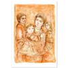 Image 1 : Hibel (1917-2014) "Portrait Of A Family" Limited Edition Lithograph On Paper