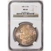 Image 1 : 1881-S $1 Morgan Silver Dollar Coin NGC MS64 Amazing Toning