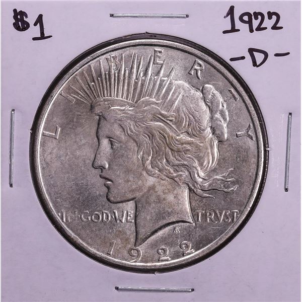 1922-D $1 Peace Silver Dollar Coin