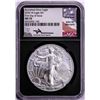 Image 1 : 2020-W $1 Burnished American Silver Eagle Coin NGC MS70 Mercanti Signature