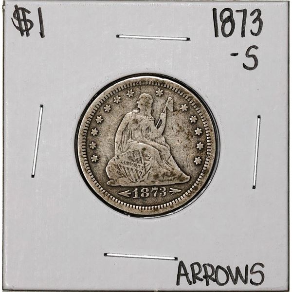 1873-S w/Arrows Seated Liberty Quarter Coin