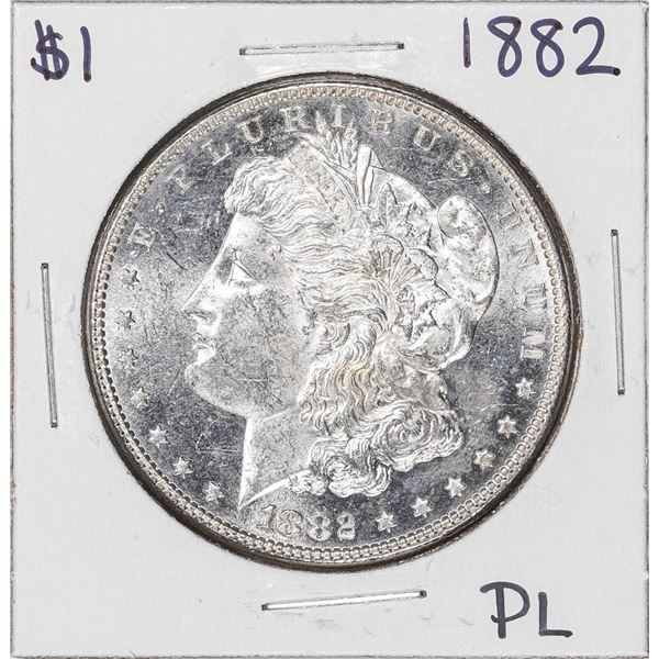 1882 $1 Morgan Silver Dollar Coin Proof Like