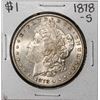 Image 1 : 1878-S $1 Morgan Silver Dollar Coin