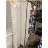 Image 1 : PAIR OF WHITE 14 1/2"W X 15 1/2"D X 75"H METAL 2 DOOR STORAGE LOCKERS *NO KEYS*