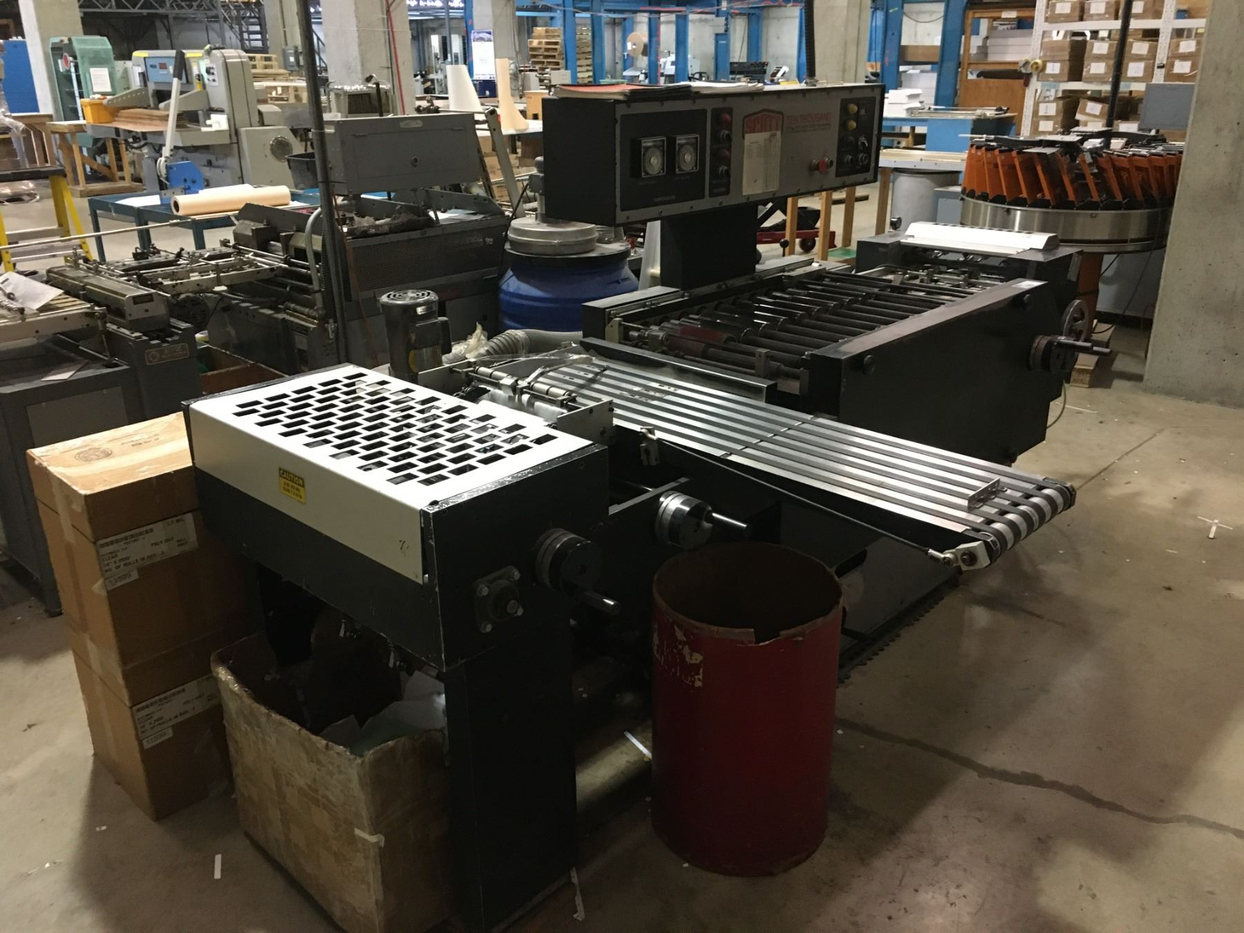 SCOTT TEN THOUSAND AUTOMATIC PLASTIC INDEX TAB MACHINE WITH DUST ...