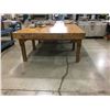 Image 2 : 2 LARGE WOODEN WORK TABLES (EACH TABLE MEASURES 93" ACROSS X 72" WIDE X 36" TALL)