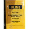 Image 2 : ULINE H-1366 SHORT/NARROW FORK PALLET JACK (5,500LB CAPACITY)