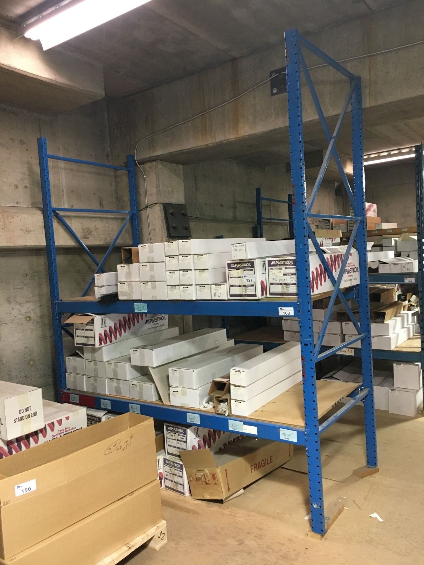 BLUE PALLET RACKING UNIT (1 BAY) - APPROX.9FT ACROSS X 10FT TALL X 3 1 ...