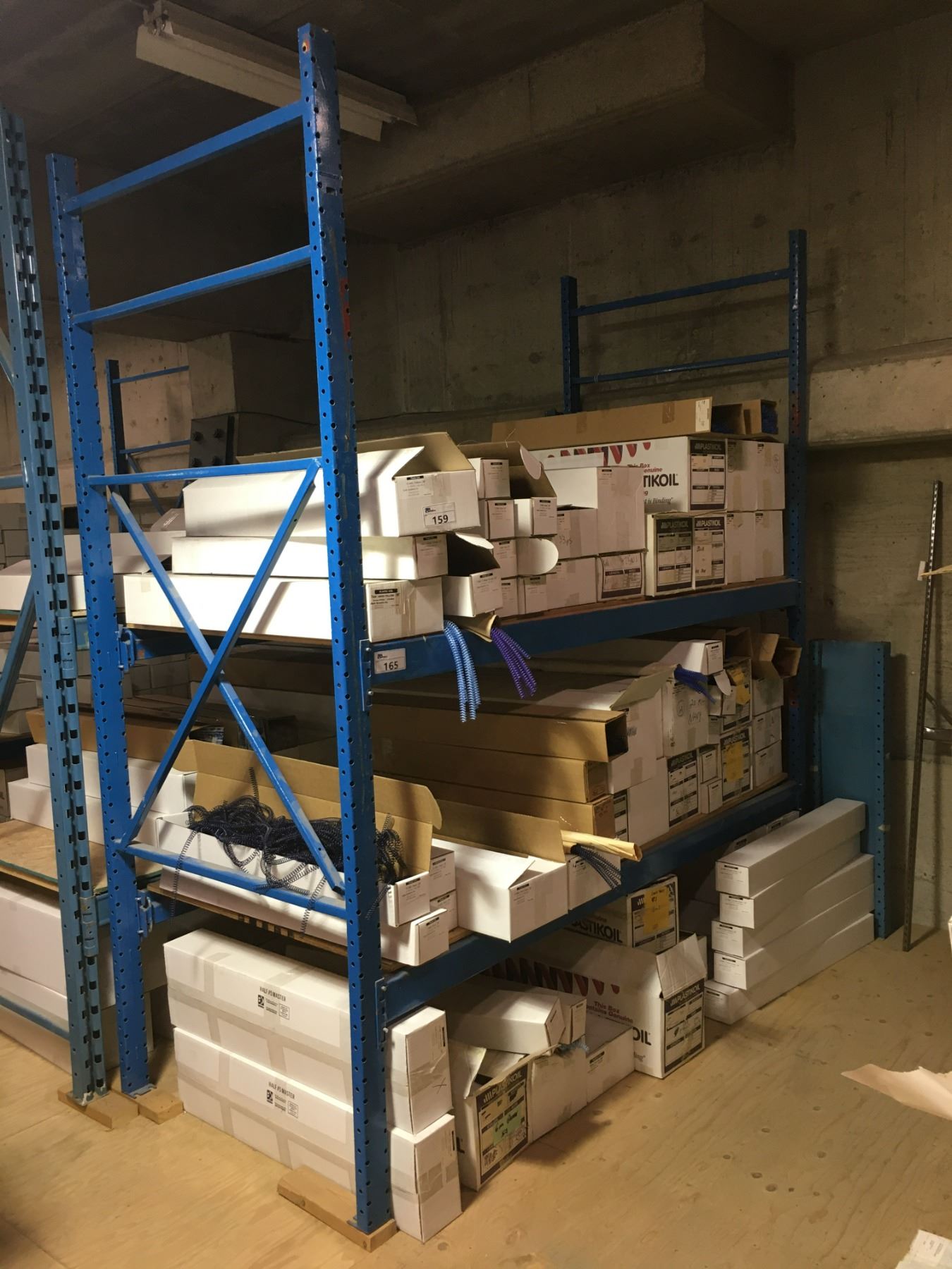 BLUE PALLET RACKING UNIT (1 BAY) - APPROX.9FT ACROSS X 9FT TALL X 3 1 ...