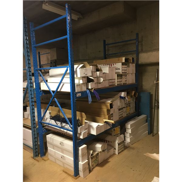 BLUE PALLET RACKING UNIT (1 BAY) - APPROX.9FT ACROSS X 9FT TALL X 3 1 ...
