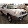 Image 14 : F6 --  2004 HYUNDAI SANTA FE GL, White, 253865 KM