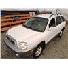 Image 5 : F6 --  2004 HYUNDAI SANTA FE GL, White, 253865 KM
