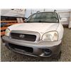 Image 7 : F6 --  2004 HYUNDAI SANTA FE GL, White, 253865 KM