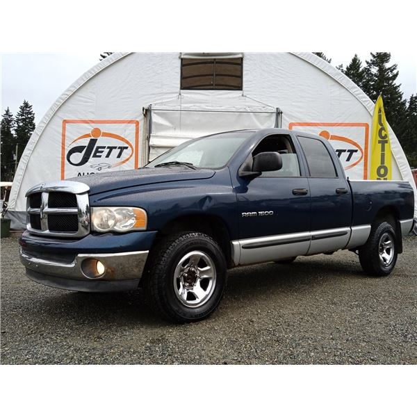 I3 --  2004 DODGE RAM 1500 EXT CAB 4X4, Blue, 231225 KM